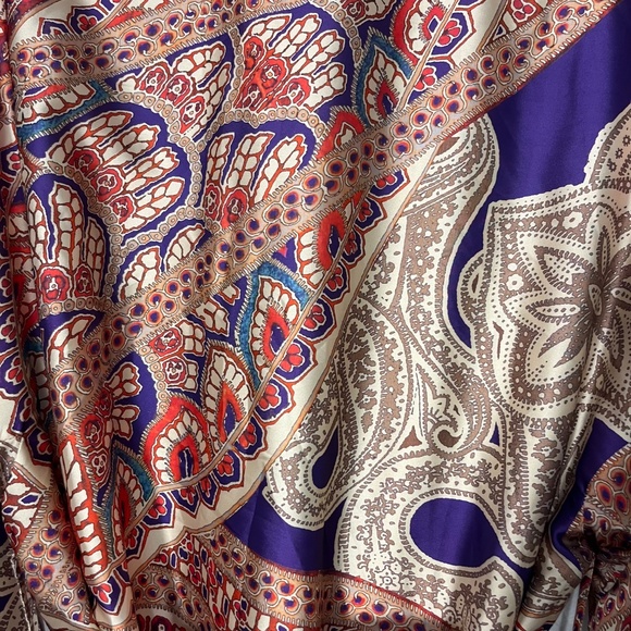 Zara belted paisley printed kimono NWT - Picture 3 of 8